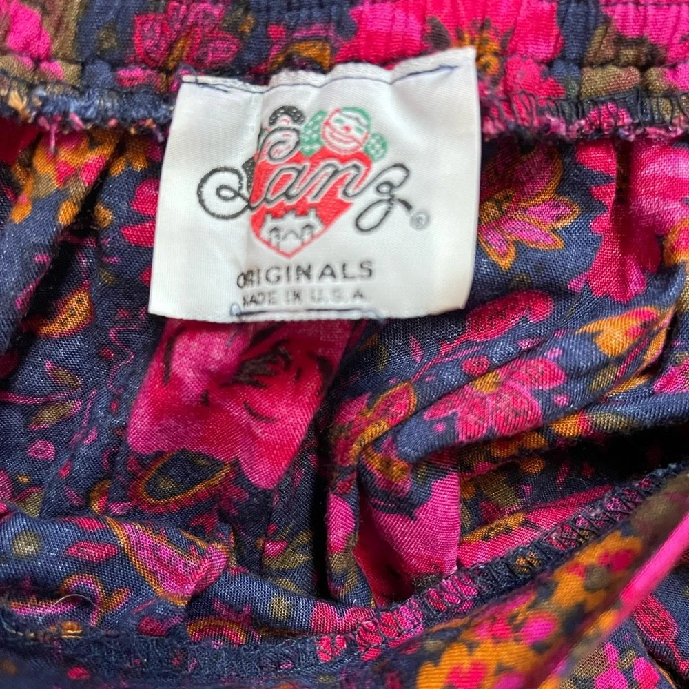 Langz Original Multi Coloured A-Line Floral Skirt - Picture 4 of 6